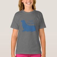 Niedliche blaue Seelöwe-Liebe