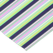Niedliche blaue Streifen Tischdecke (Schrägansicht)