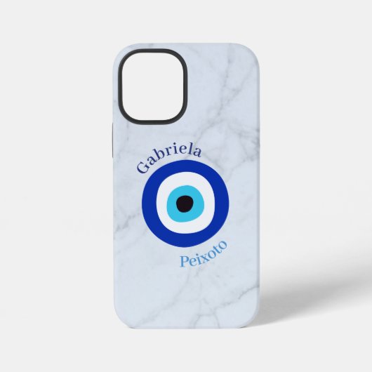 Niedliche blaue Töne griechisches Auge Feminine In iPhone Hülle (Rückseite)