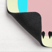 Niedliche Blaue und rosa Eukalyptusepad Mousepad (Ecke)