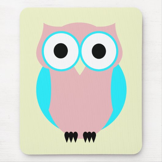 Niedliche Blaue und rosa Eukalyptusepad Mousepad (Vorne)