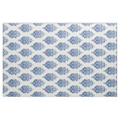 Niedliche blaue und weiße Damast-Kat-Stammmuster Stoff (Yard (91,4 cm))