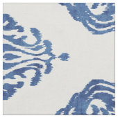 Niedliche blaue und weiße Damast-Kat-Stammmuster Stoff (Nahaufnahme)