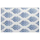 Niedliche blaue und weiße Damast-Kat-Stammmuster Stoff (Fat Quarter (45,7 x 55,9 cm))