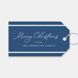 Niedliche blaue Urlaubstrasse Geschenkanhänger