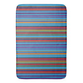 Niedliche blaue violette Streifen Badematte (Vorderseite Vertikal)