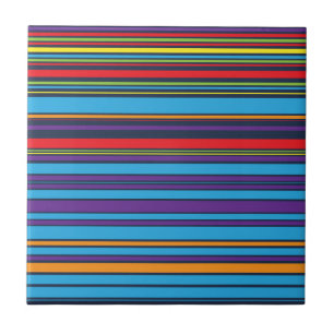 Niedliche blaue violette Streifen Fliese