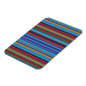 Niedliche blaue violette Streifen Magnet (Linke Seite)