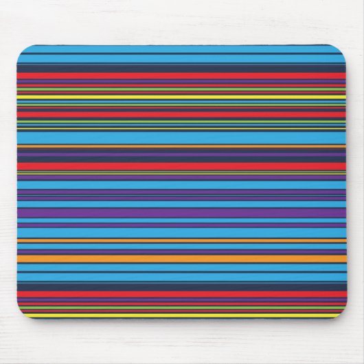 Niedliche blaue violette Streifen Mousepad (Vorne)