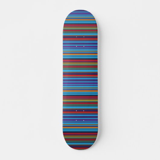 Niedliche blaue violette Streifen Skateboard (Vorne)