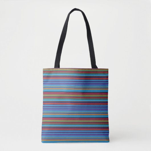 Niedliche blaue violette Streifen Tasche (Vorderseite)