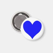 Niedliche Blauer Herzform Magnet (Vorderseite/Rückseite)