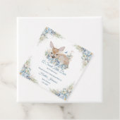 Niedliche Blauer und Beige Blütendusche Geschenkanhänger (Beispiel)