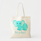 Niedliche blaues Baby-Elefant-Taschen-Tasche - es Tragetasche (Vorne)