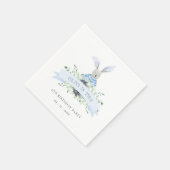 Niedliche blaugrüne Sonnenblumen jedes Lebensalter Serviette (Ecke)