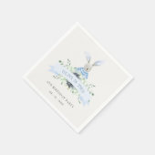 Niedliche blaugrüne Sonnenblumen jedes Lebensalter Serviette (Ecke)