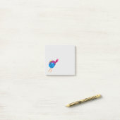 Niedliche Blauvogelwasserfarbe Post-it Klebezettel (Auf Schreibtisch)