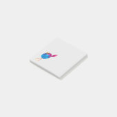 Niedliche Blauvogelwasserfarbe Post-it Klebezettel (angewinkelt)