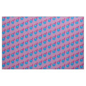 Niedliche Blauvogelwasserfarbe Stoff (Yard (91,4 cm))