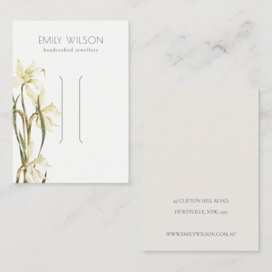 Niedliche Bleiklappen-Anzeige für die blühende Per Visitenkarte (Vorne/Hinten)