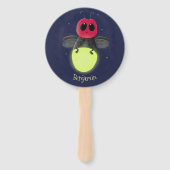 Niedliche Blitzfehler-Firefrefly-Cartoon-Abbildung Fächer (Vorderseite)