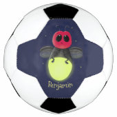 Niedliche Blitzfehler-Firefrefly-Cartoon-Abbildung Fußball (Vorderseite)