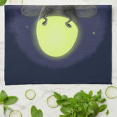 Niedliche Blitzfehler-Firefrefly-Cartoon-Abbildung Geschirrtuch (Gefaltet)