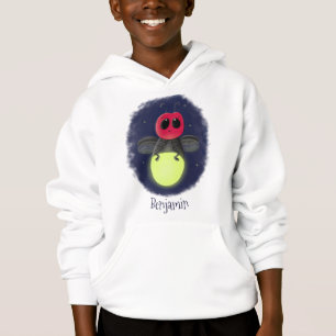 Niedliche Blitzfehler-Firefrefly-Cartoon-Abbildung Hoodie