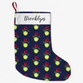 Niedliche Blitzfehler-Firefrefly-Cartoon-Abbildung Kleiner Weihnachtsstrumpf (Vorderseite)