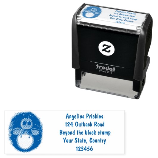 Niedliche Blitzfehler-Firefrefly-Cartoon-Abbildung Permastempel (Beispiel)