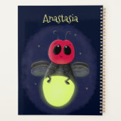 Niedliche Blitzfehler-Firefrefly-Cartoon-Abbildung Planer (Rückseite)