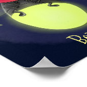 Niedliche Blitzfehler-Firefrefly-Cartoon-Abbildung Poster (Ecke)