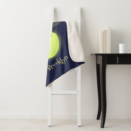 Niedliche Blitzfehler-Firefrefly-Cartoon-Abbildung Sherpadecke (Beispiel)