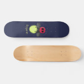 Niedliche Blitzfehler-Firefrefly-Cartoon-Abbildung Skateboard (Horizontal)