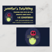 Niedliche Blitzfehler-Firefrefly-Cartoon-Abbildung Visitenkarte (Vorne/Hinten)