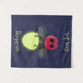 Niedliche Blitzfehler-Firefrefly-Cartoon-Abbildung Wandteppich (Vorderseite (Horizontal))