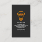 Niedliche Blitzschalter Visitenkarte (Rückseite)