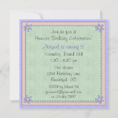 Niedliche Blond Princess Fairy Tale Einladung zum (Rückseite)