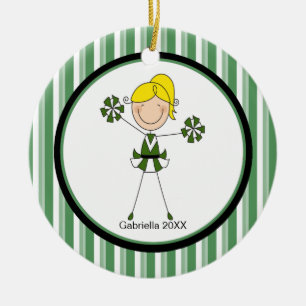 Niedliche blonde behaarte keramik ornament