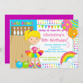 Niedliche blonde einladung (Vorne/Hinten)