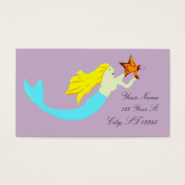 Niedliche Blonde Mermaid mit Star Thunder_Cove (Vorderseite)