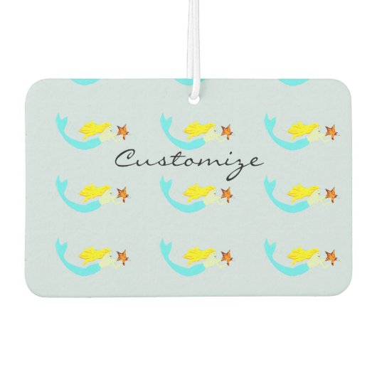 Niedliche Blonde Mermaid mit Star Thunder_Cove Autolufterfrischer