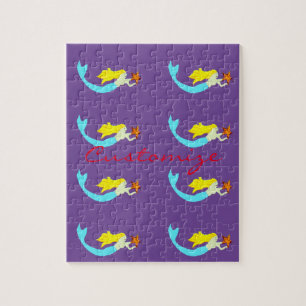 Niedliche Blonde Mermaids mit Star Thunder_Cove Puzzle