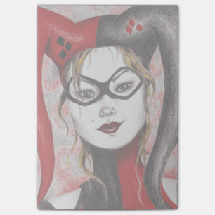 Niedliche blonde Spaßvogel-Mädchen-Kunst-klebrig Post-it Klebezettel