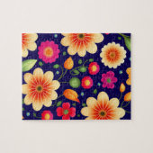 Niedliche blorfarbige Blume Puzzle (Horizontal)
