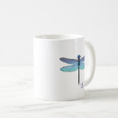 Niedliche Blue Dragonfly Tasse Kaffeekuchen (VorderseiteRechts)