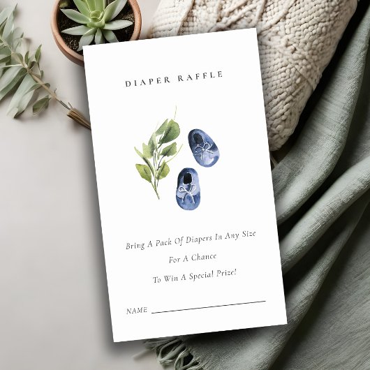 Niedliche Blue Green Leafe Windelwaschmaschine Kin Begleitkarte