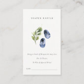 Niedliche Blue Green Leafe Windelwaschmaschine Kin Begleitkarte (Vorderseite)