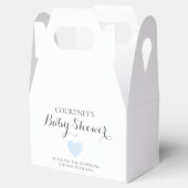 Niedliche Blue Heart Boy Baby Dusche Geschenkschachtel (Geöffnet)