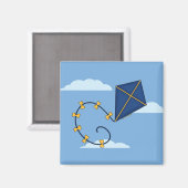 Niedliche Blue Kite Magnete Magnet (Vorderseite/Rückseite)